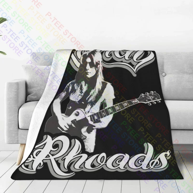 Rock God Randy Rhoads 2 Guitar Hero Blanket Quilt For Bed Four Seasons Cover Blanket Sofa Decorative