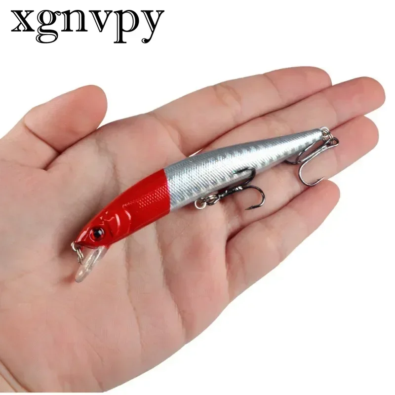 xgnvpy 1PCS Minnow Fishing Lure 95mm 8g Floating Hard Bait Wobbler Jig Crankbait Carp Bass Fishing Tackle Swim Bait