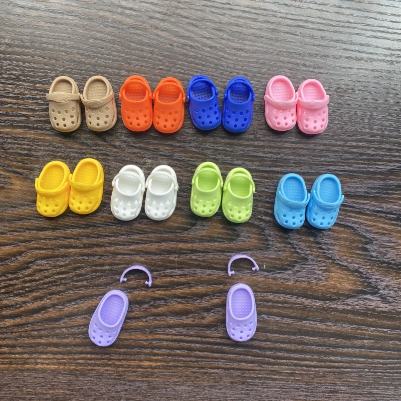 17Cm Labubu Pop Gat Schoenen Voor V1 V2 V3 Leuke Slippers Pluche Pop Sandalen Diy Kleding Accessoires Kinderspeelgoed verjaardagscadeau