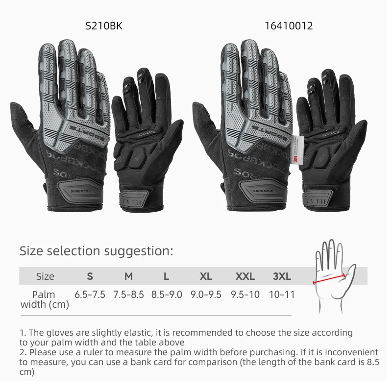 ROCKBROS Tactical Gloves SBR Thickened Pad Cycling Gloves Shockproof Breathable GEL Bike Gloves Winter Warmer Full Finger Sport