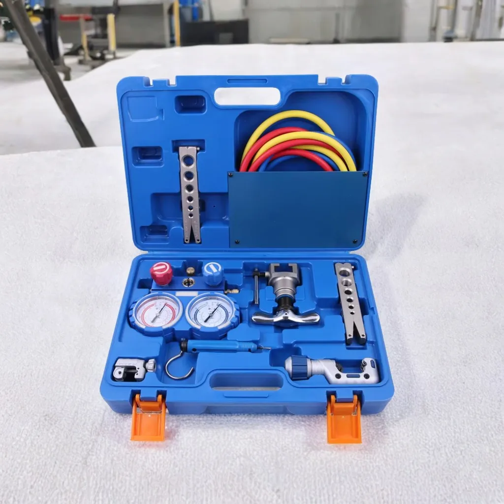 

VTB-5B combination toolbox Manifold Gauge Set Flaring chamfer cutter Refrigeration Integrated flaring tool kits