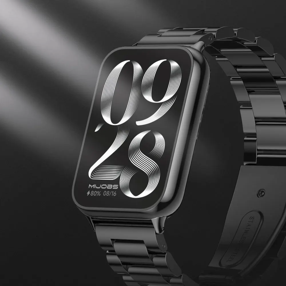 Mi Band 9 Pro用ストラップ、Mi Band 8 Pro用リストバンド、Xiaomiスマートバンド8 Pro用ブレスレット、Redmi Watch 5/4用メタルウォッチバンド