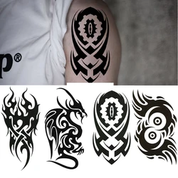 Tatuajes tótem Temporari pegatina Sexy arte corporal tatuaje brazo piernas manga tatuaje falso para mujer tatuaje temporal impermeable para mano