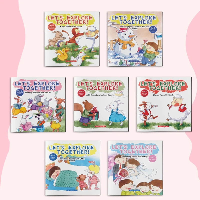Children Lift The Flap Storybook with Fun Short Stories Lovely Cartoon Designs Perfect Gift for Kids
