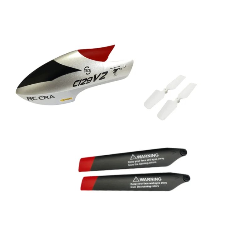 Canopy / Main Blade / Tail Blade for C129 4CH RC Helicopter Spare Parts C129 V2 Remote Control Toy Accessories