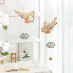 Wooden Wind Chimes Hummingbird for Home Party Festival Indoor Outdoor Decor Memorial Housewarming Birthday Gifts for Women/Men