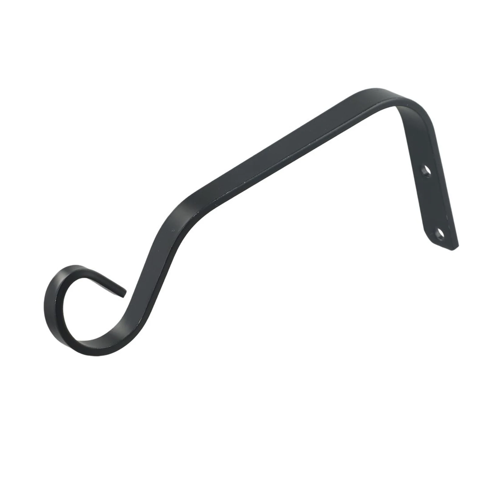 Practical Useful Flower Pot Hook 1/2PCS 185*84mm Basket Black Brackets Decor Hanger Hook Outdoor Plant  Practical