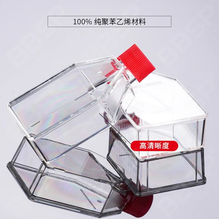 

T25 Cell Culture Flask Breathable Cap, Plasma Treated