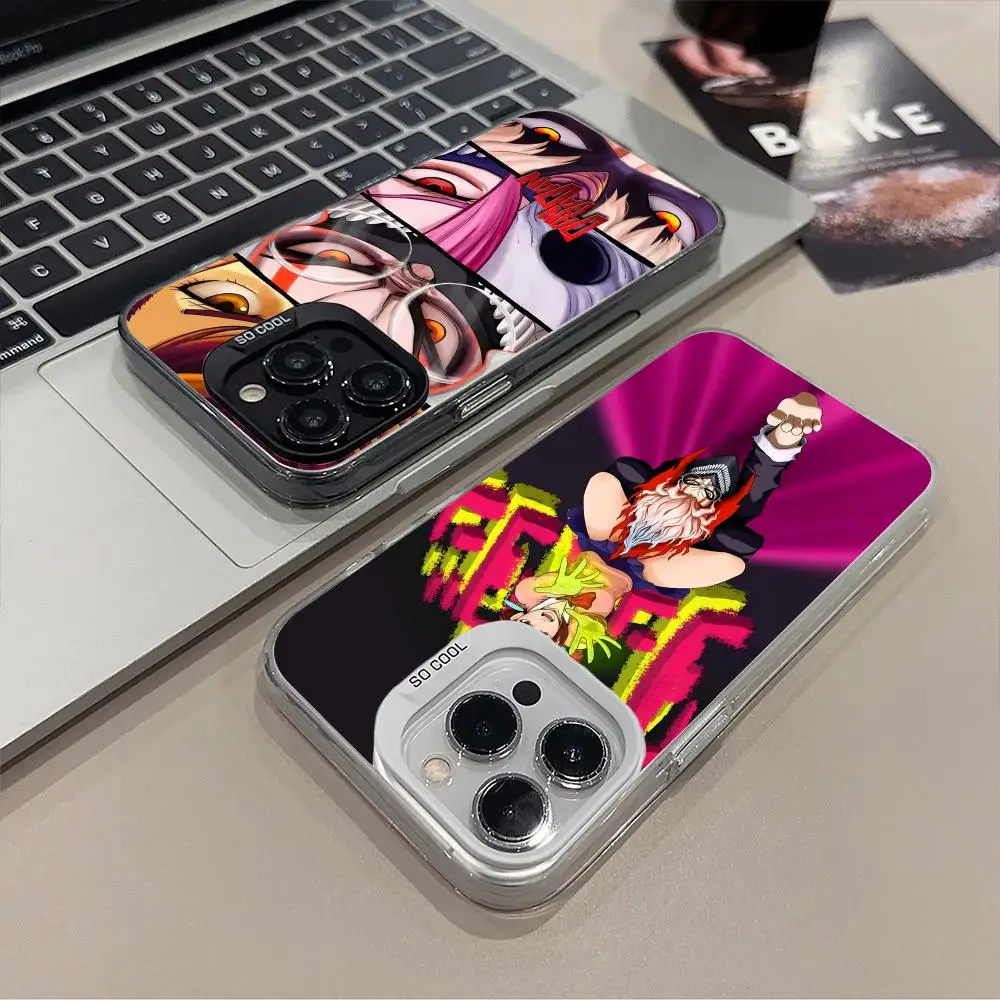 Anime Dandadan Phone Case for iPhone 16 15 14 13 12 11 X XR XS 8 7 Pro Max Plus Colored Translucent Cellphones Cover Smartphone