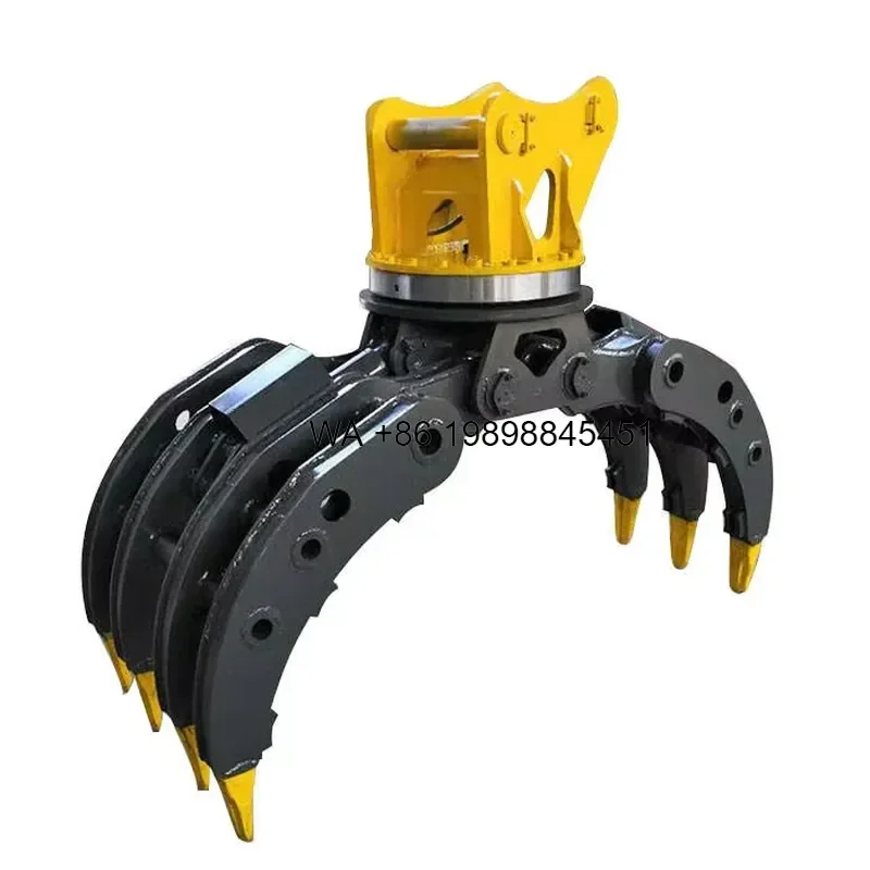 Wmwmnu for Log Grapple Loading Unloading Durable Wooden Case Excavator for Construction Work