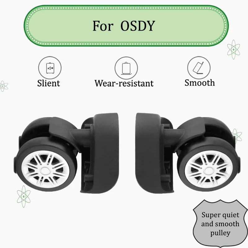

For OSDY W164 Shockproof Luggage Wheel Set Nylon Material Impact-Resistant and Wear-Resistant Wheel Accessories