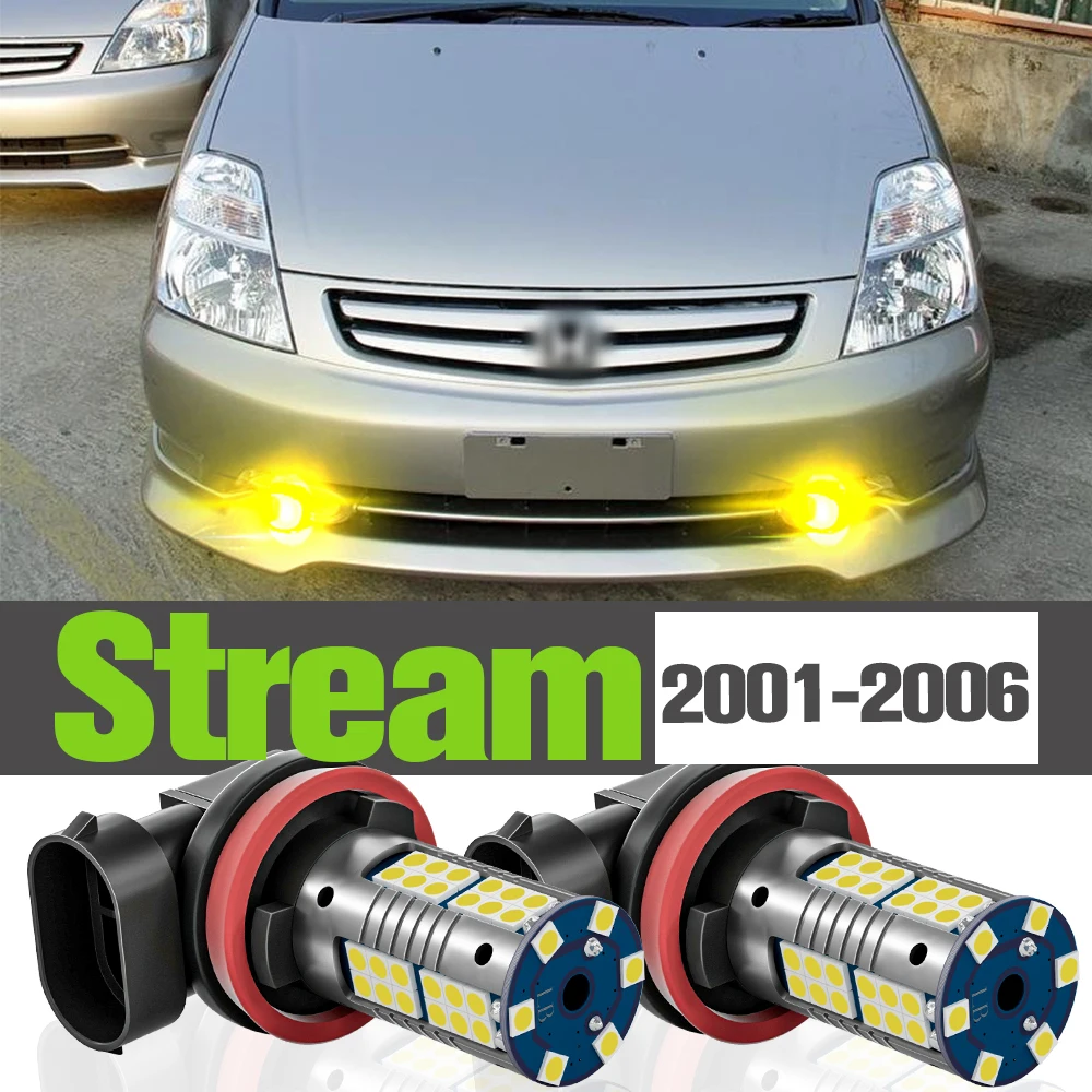 

2x LED Fog Light Accessories Lamp For Honda Stream 2001-2006 2002 2003 2004 2005