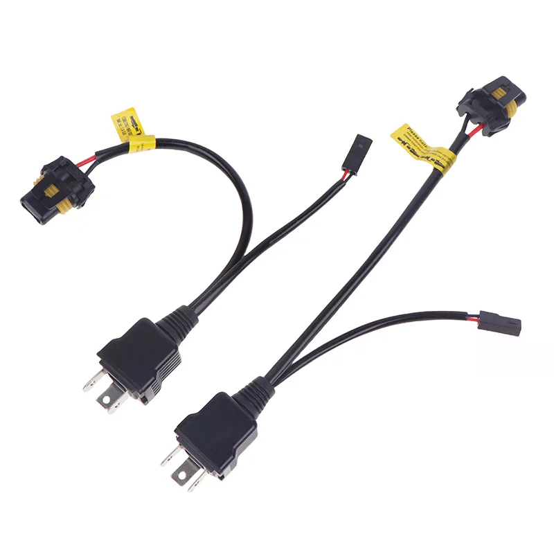 2 قطعة H4 التتابع Wireharness ل H4 لمبة ترقية ثنائية LED و زينون العارض عدسة اكسسوارات السيارات مضيئة