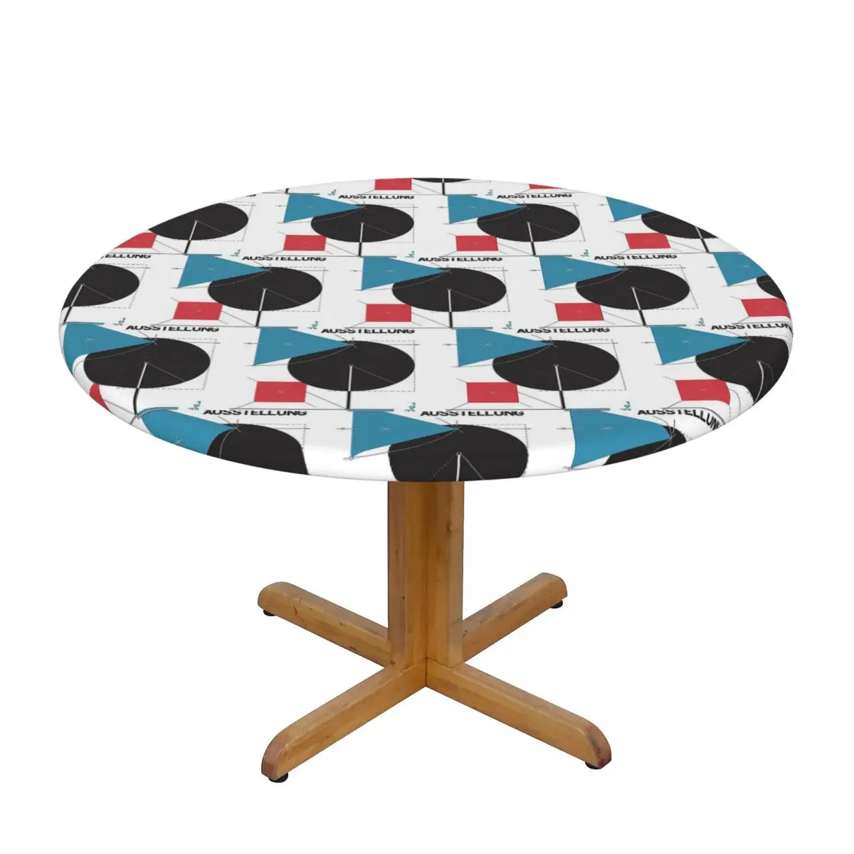 Bauhaus Waterproof Round Tablecloth Oilproof Table Cloth for Kitchen Events Dining Table Cover