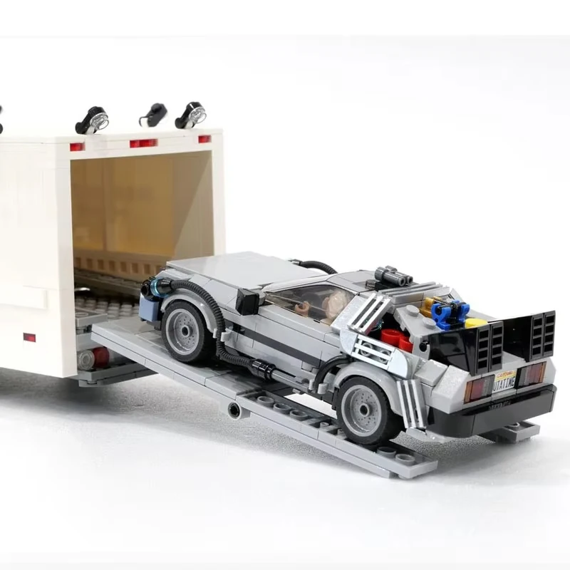 DIY Time Machine Construction Kit - Sci-Fi Vehicle MOC Building Blocks for Kids, Educational Toy Gift