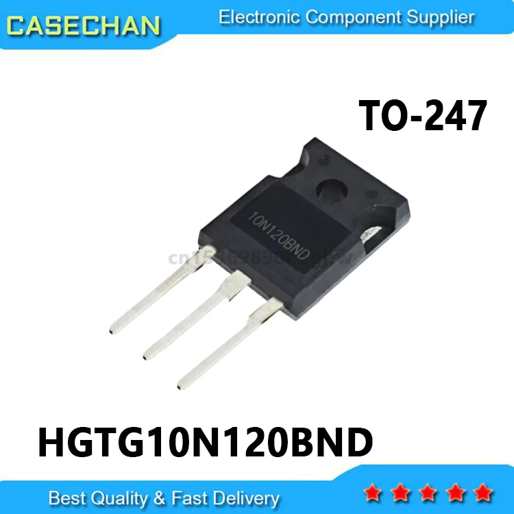 10PCS New and Original 10N120BND 10N120 HGTG10N120BND TO-247 10A 1200V 