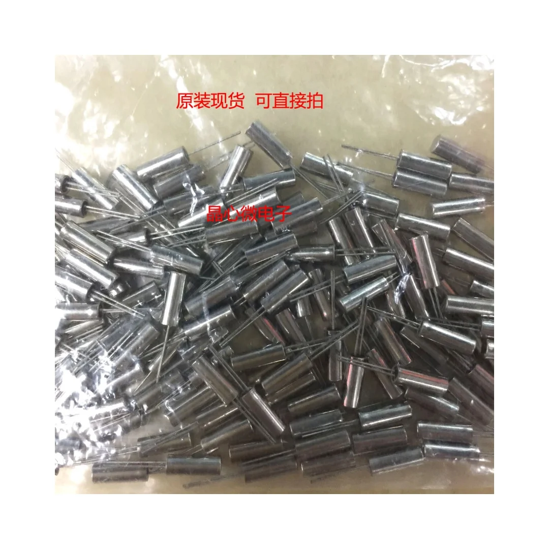 100PCS/passive in-line crystal oscillator cylindrical 3*8 3*9 308 309 4M 4MHZ 4.000MHZ low frequency