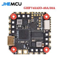 JHEMCU GHF745AIO MPU6000 F745 Flight Controller BLHELI32 G071 40A / 50A 4in1 ESC 25.5X25.5mm 3-6S for FPV Freestyle Drone