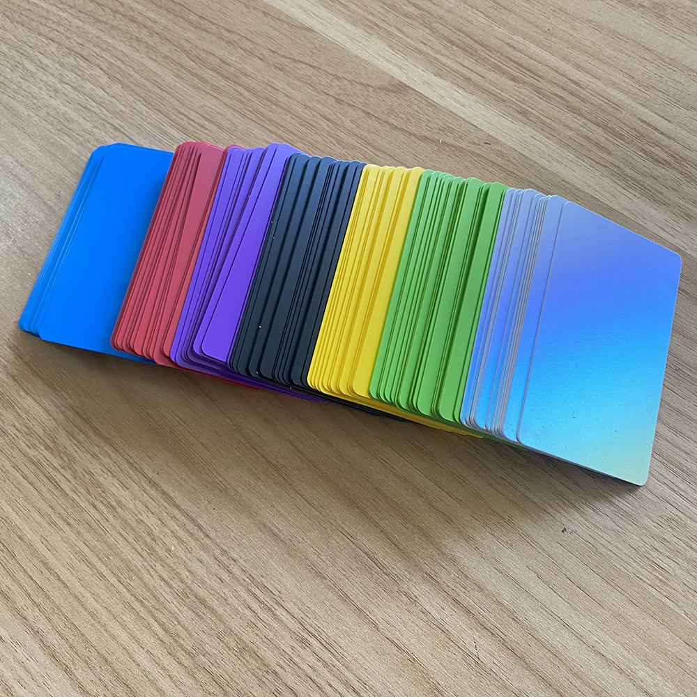 10PCS 13.56Mhz NFC215 504바이트 빈 컬러 플라스틱 PVC RFID 스마트 미디어 디지털 비즈니스 비접촉식 사회 인식 카드