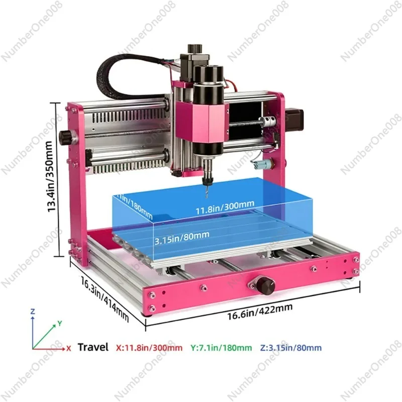 Aluminum CNC 3018 Plus 2.0 Frame Kit Wood Router Stepper Motor Offline Milling Engraving Machine 500W Spindle Cnc3018