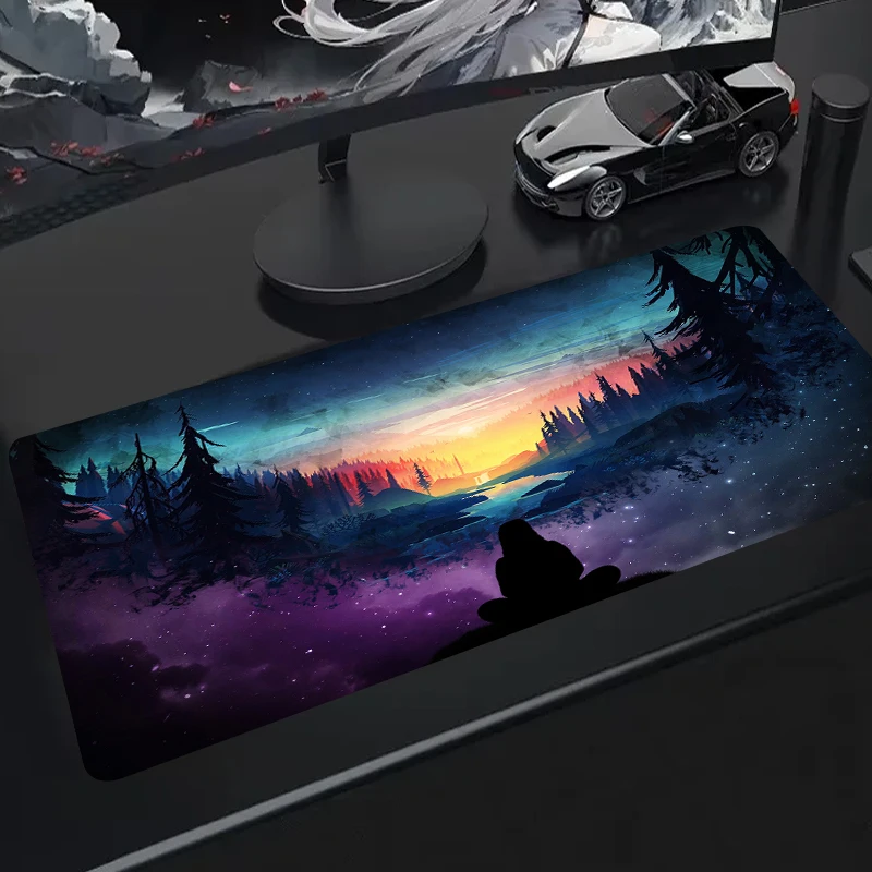 Forest HD Print Mouse Pad 90x40cm Landscape Large Keyboard Pads Office Computer Anti-Slip Desk Mat Gamer Speed Desktop Mousepad