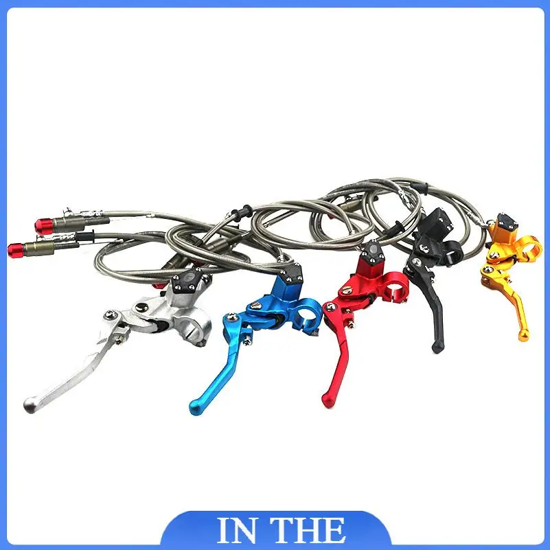 Hydraulic Clutch Motorcycle Universal Aluminium 900mm/1200mm Steel Brake Cable Master Cylinder For 125-250cc Dirt Bike Motocross