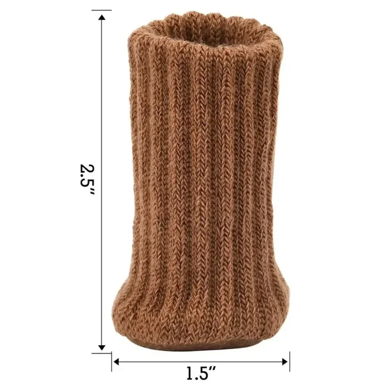 4pcs Table Leg Socks Chair Knitted Furniture Sock Floor Protectors  Furniture Legs Table Chair Leg Protector Cover For Furniture