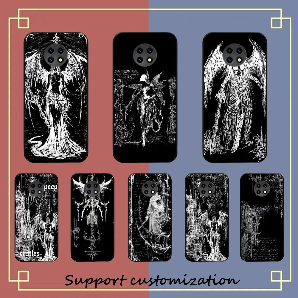 Gothic Girl Sculpture Retro Phone Case For Redmi 5 6 7 8 9 10 plus pro 6 7 8 9 A GO K20 K30 K40 pro plus F3 Fundas