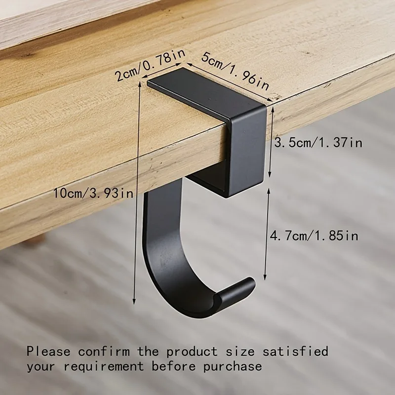 1Pc Five-Shaped School Bag Hook Student Desk Side Bag Hanging Artifact Portable and Movable Without Hole Punching