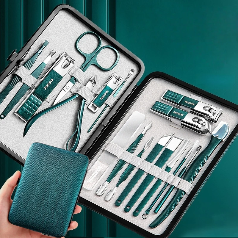 

New 18pcs Nail Scissors Set Household High End Mens and Womens Special Nail Clippers Manicure Beauty Tools Portable Manicure