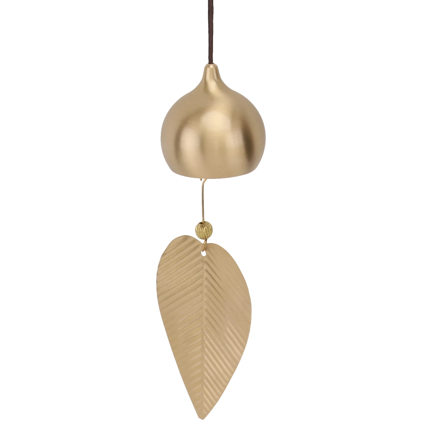 

Copper Leaf Vintage Metal Feng Shui Hanging Decor Gift Sturdy Ornament Pendant Bell Vintage Feng Shui Chime Hanging