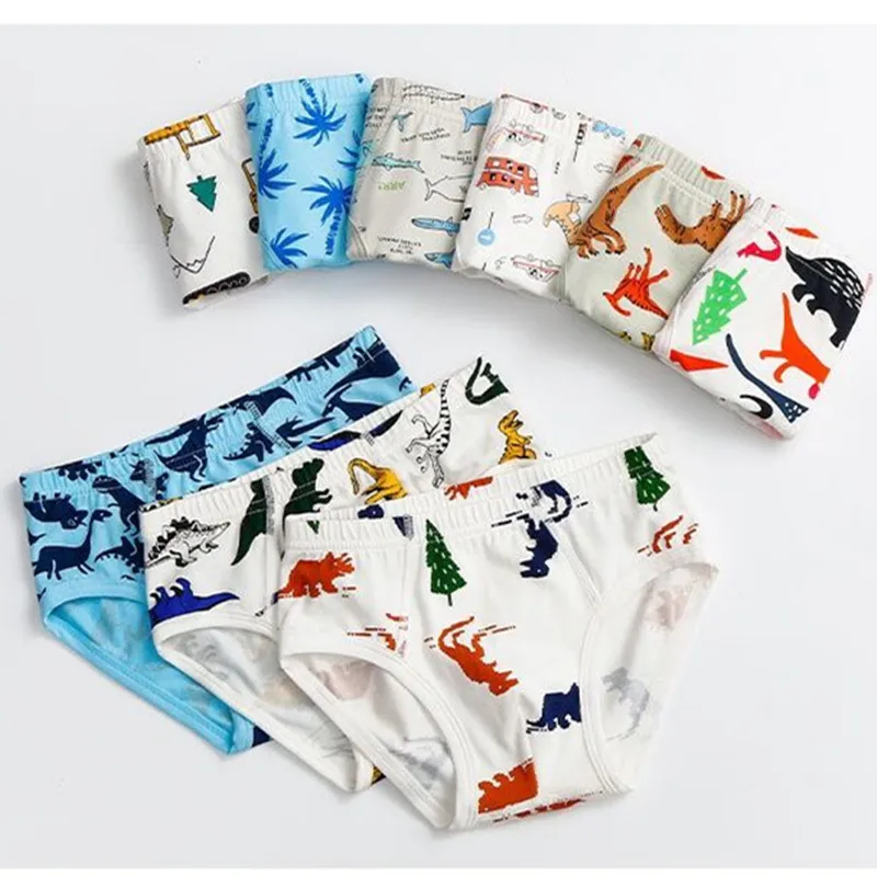 5Pcs/Lot Boys Underpants Boys Underwear Cartoon Shorts Panties for Baby Boy Kids Clothes Teenagers Comfortable Briefs