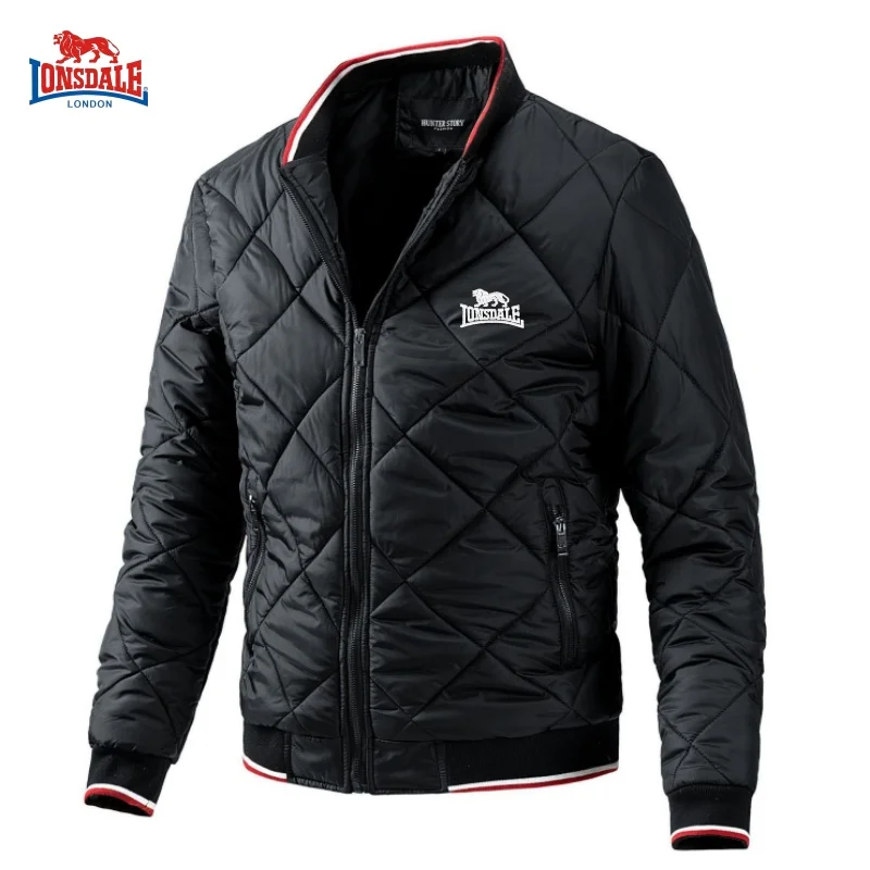 

LONSDALE новая мужская высококачественная хлопковая куртка с v-образным вырезом для осенне-зимней моды, повседневный, ветрозащитный, теплый и универсальный топ