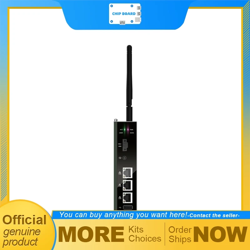 EDAtec ED-IPC2200 Embedded Industrial PC, BCM2711 Cortex-A72, Triple GbE, WiFi BT 4G Edge System