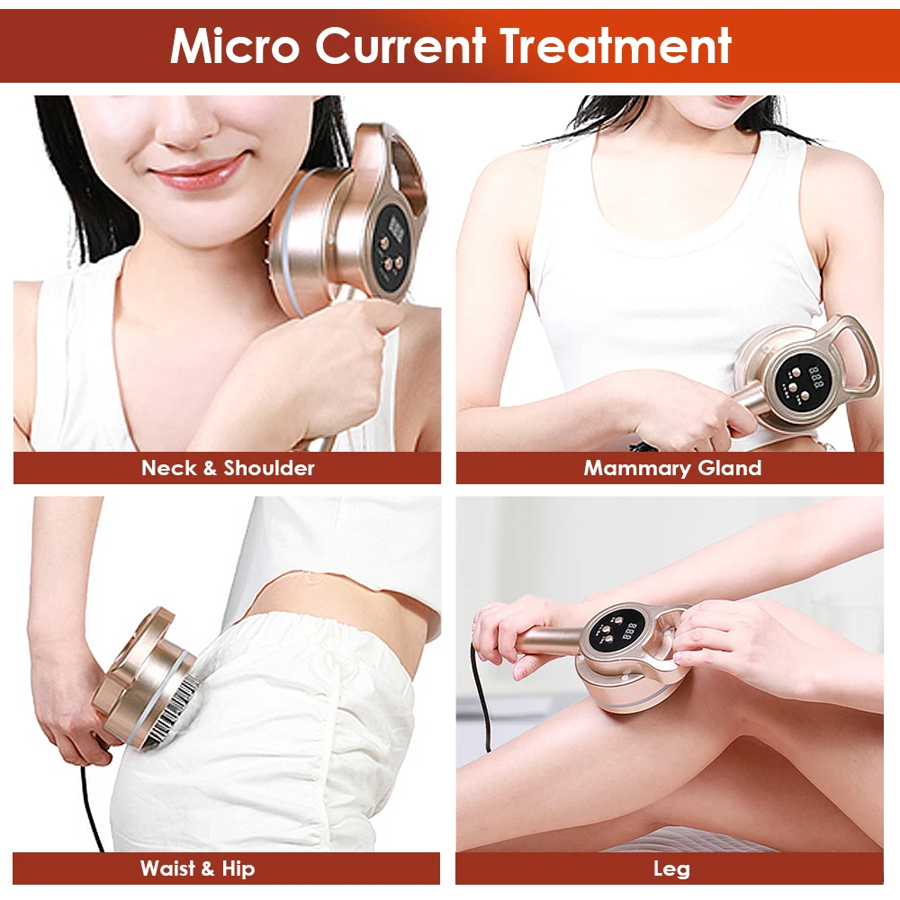 Mikrostrom Meridian Pinsel Massagegerät Cellulite Lymph Infrarot Heizung Vibration Körper Entgiftung Gesundheit Schaben Gerät – Detail 8
