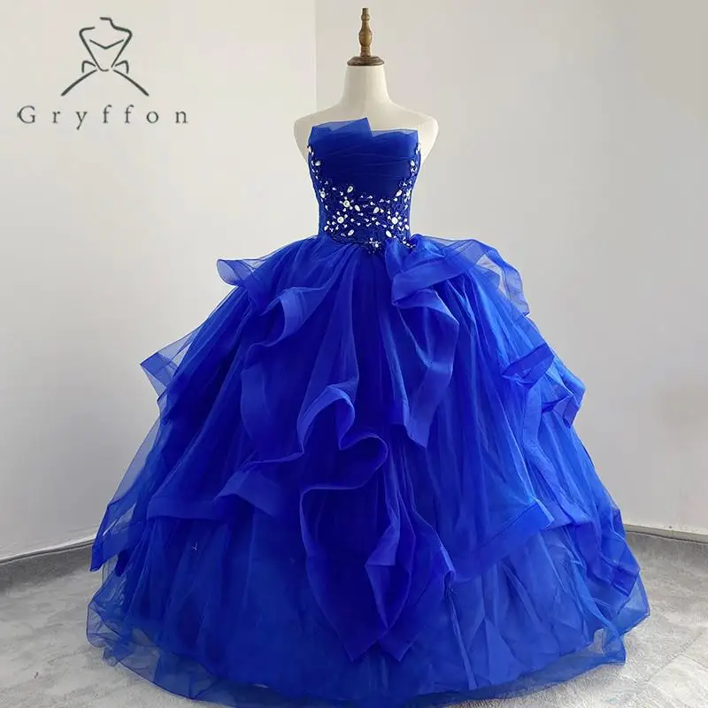 Nuovi abiti Quinceanera senza spalline abito da festa classico abito da ballo in pizzo di lusso 11 colori abito da ballo abito Quinceanera personalizza