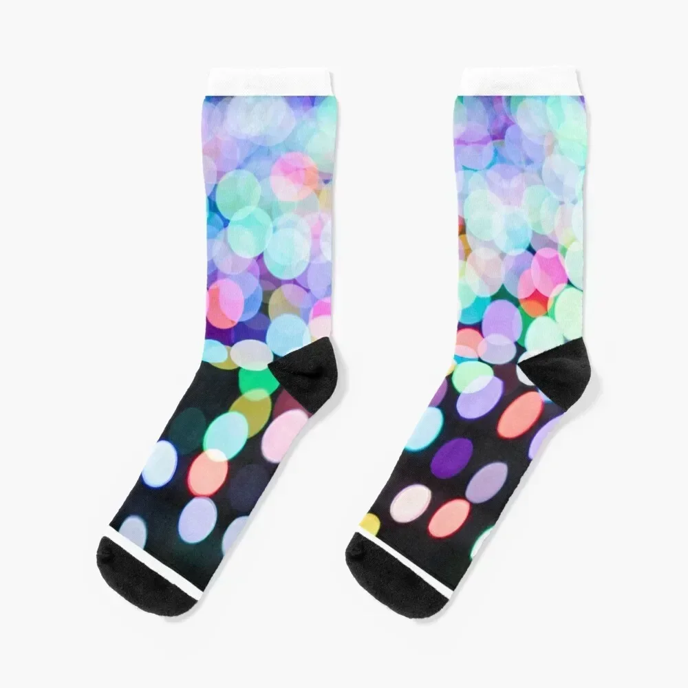 

Spotted Rainbow Socks luxe with print Soccer funny gifts Socks For Men Women's