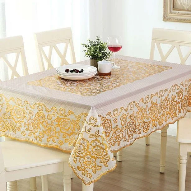 Thickened tablecloth waterproof, scald proof, wash free tea table tablecloth rectangular plastic rubber tea table mat living