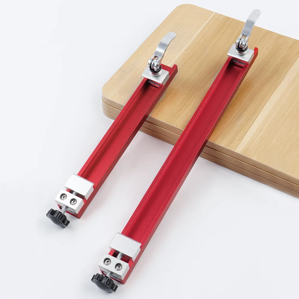 Quick-fix Cutting Machine Base Guide Rail Adjustable Circular Saw Guide Rail  2-Way Precision Positioning Clamp for Woodworking