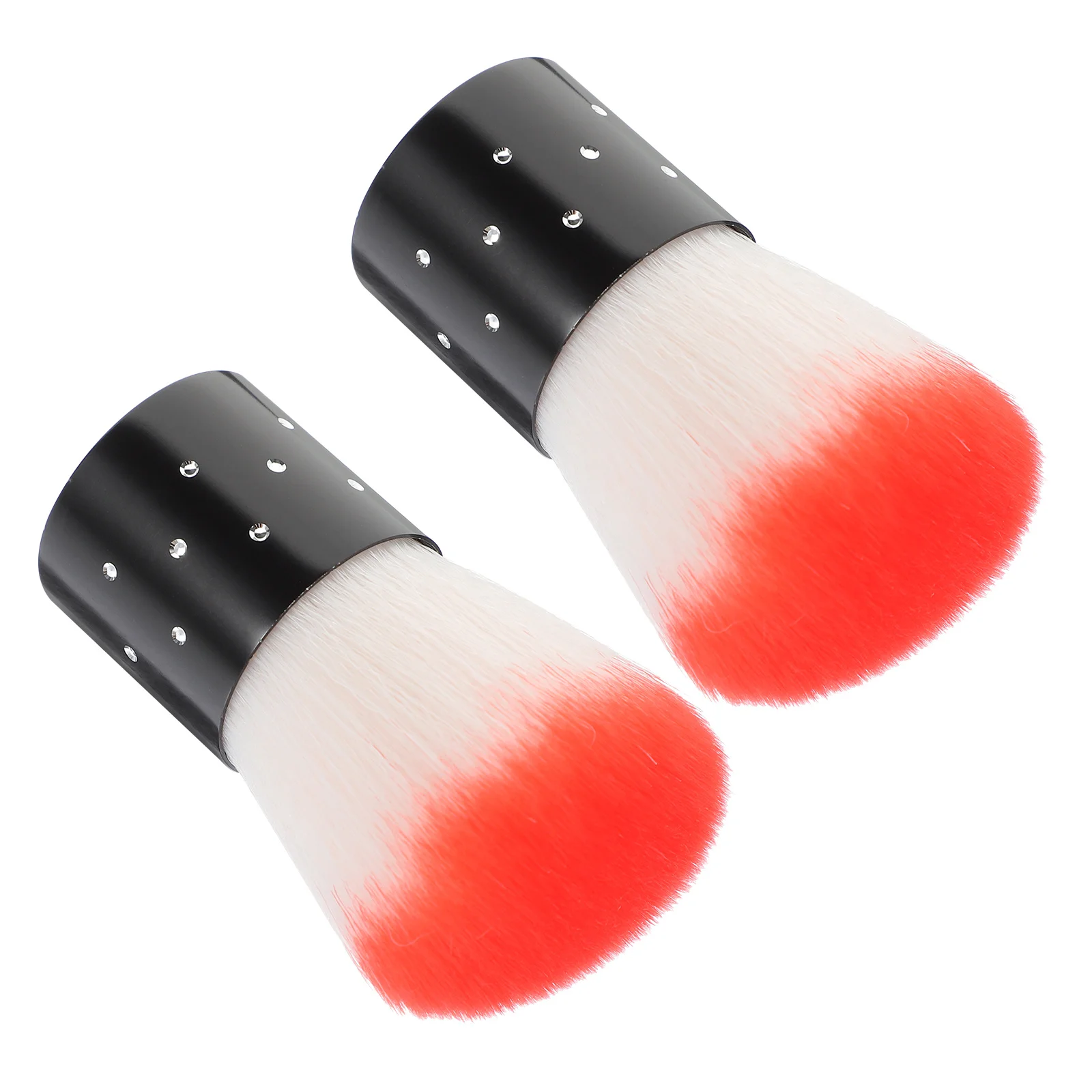 

Набор кистей для пилу для ногтей, 2 шт., для вентиляторов для пудры, прочный и легкий для маникюрного салона, инструмент для маникюра с пудрой