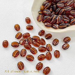 Czech Glass Beads Coffee Beads Loose Beads DIY Handmade Accessories