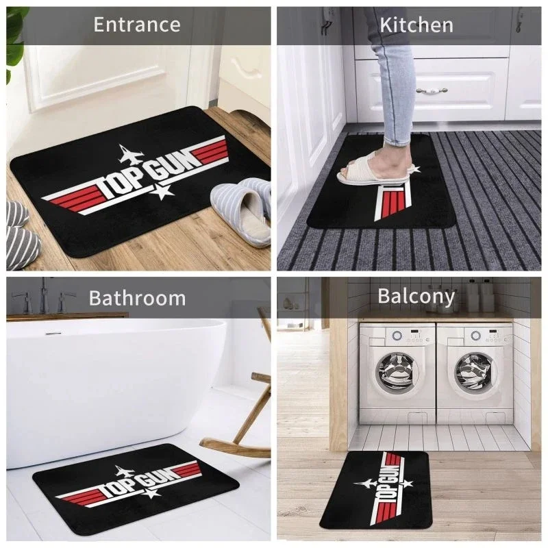 Maverick Film Top Gun Entrance Doormat Home Decoration Anti-Slip Bedroom Floor Mat Kitchen Balcony Rugs Welcome Front Door Mat