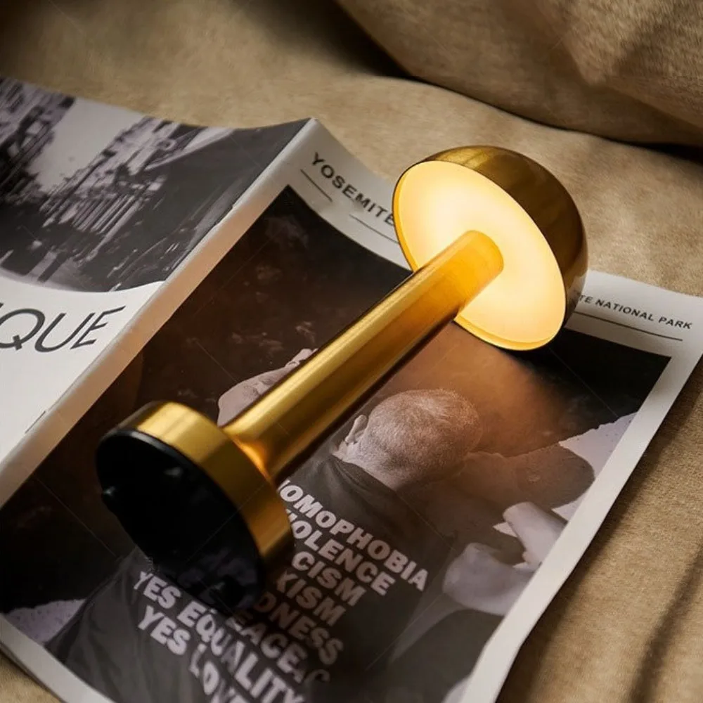 3 Color Led Table Lamp Retro Touch Led Night Lights USB Rechargeable Infinitely Dimmable Camping Light Hotel Bar Coffee Table