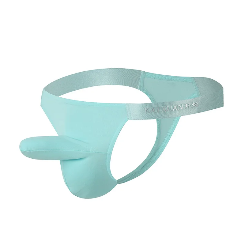 

Мужские эротические стринги для геев с низкой посадкой, сексуальное нижнее белье с Т-образным вырезом, хлопковые, дышащие, с большим карманом в форме слоновой штанги, стринги-бикини для сисси