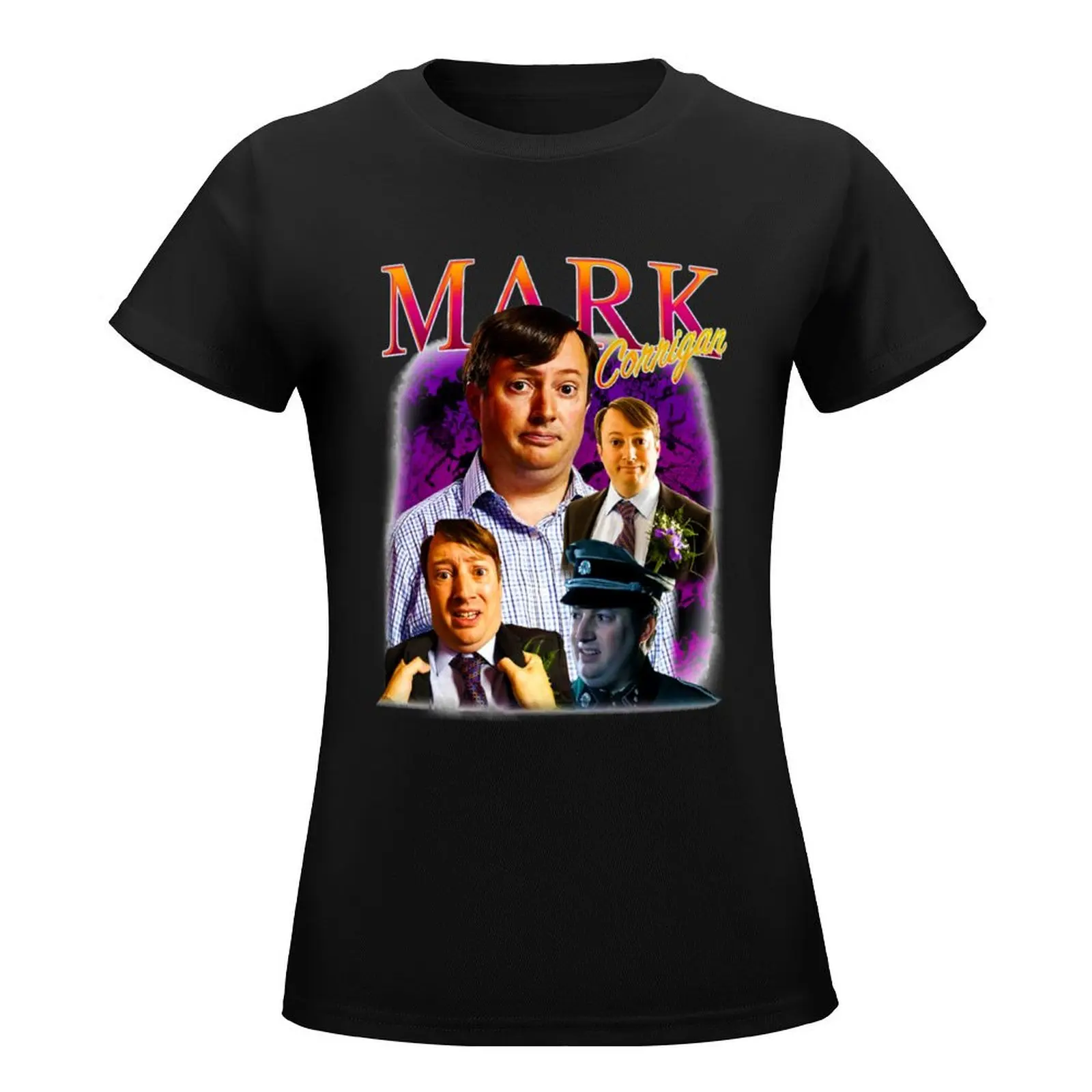 Mark-Corrigan-From-Peep-Show-Homage T-Shirt cute tops korean fashion blacks tops t shirt for Women