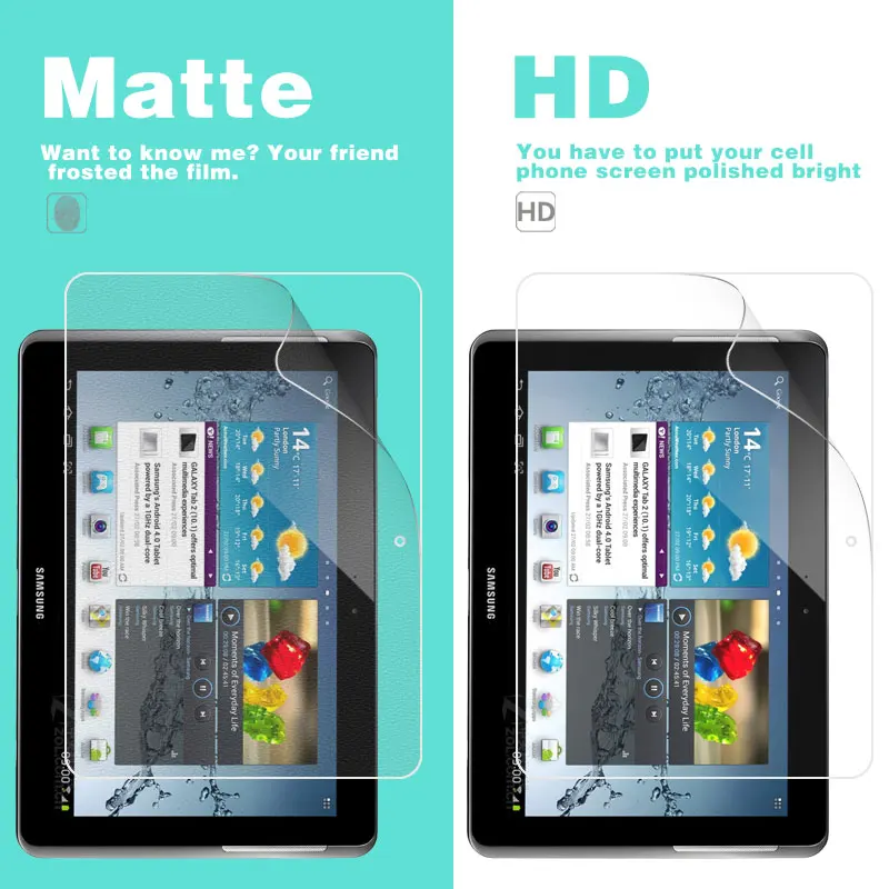 Anti-Glare Front Matte Film Cover For Samsung Galaxy Tab 2 7.0 P3100 7