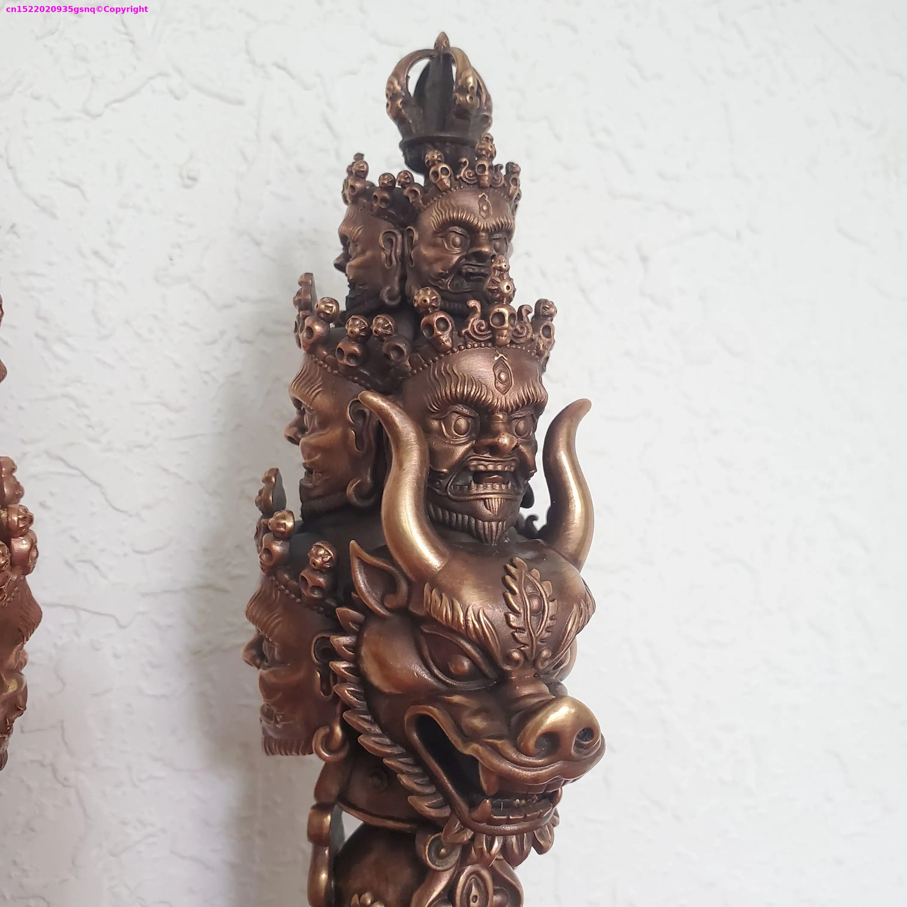 TOP Buddhist Supplies Master monk power Buddhist artifact ritual implements Subduing demons Yamantaka Vajrakila  copper vajra