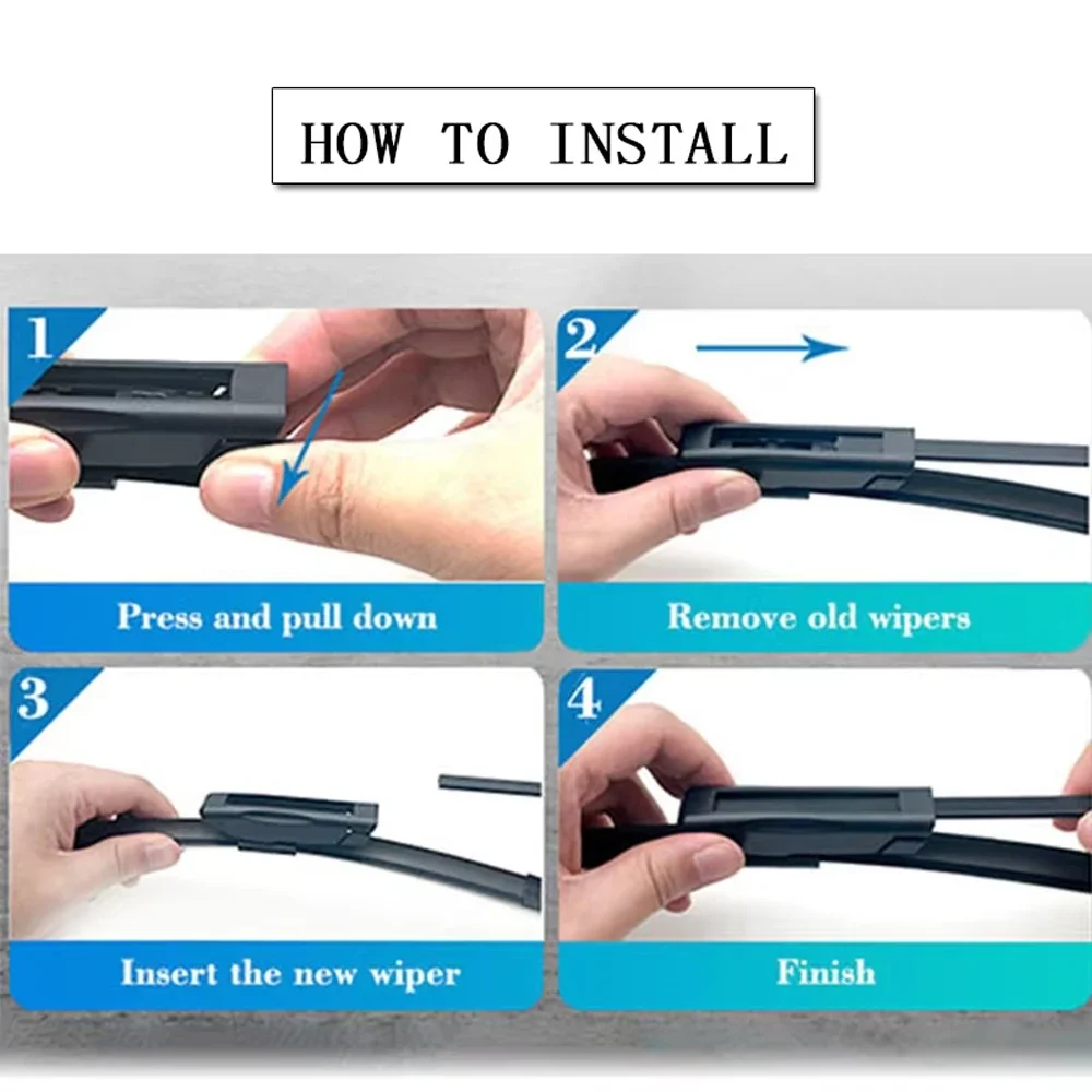 Car Wiper Blade For Renault Twingo 3 III MK3 2015~2023 2022 2021 2020 Window Windshield Strip Refill Auto Spare Part Accessories