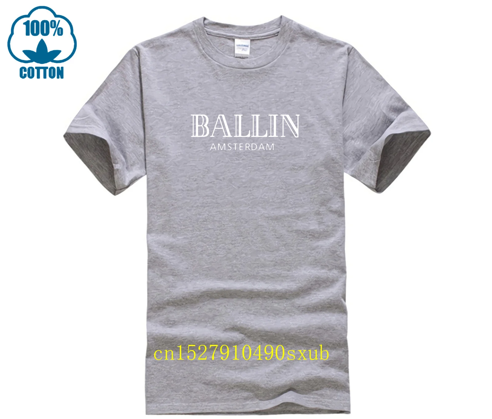 Nuovo Modo di Estate Abbigliamento O collo degli uomini Ballin Amsterdam Graphic Unisex T Shirt Uomo