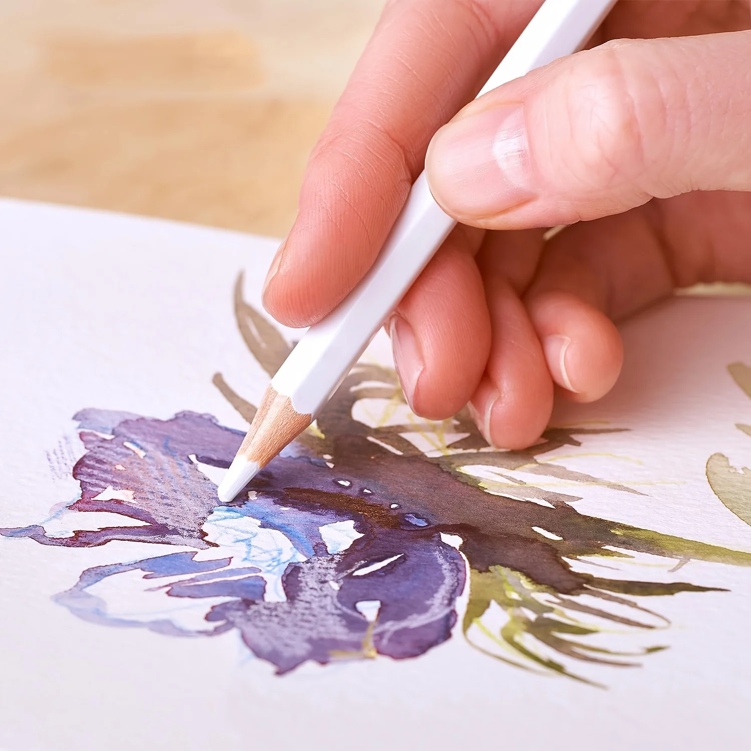 16 Sheets of Watercolor Paper - 400 GSM, Perfect Watercolor Book for Painting, Sketching or Drawing. Wet, Dry and Mixed Media